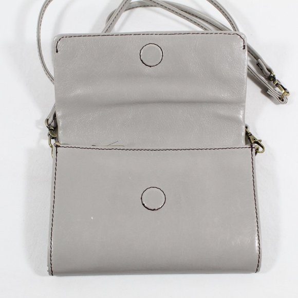 Hobo Women's Leather Crossbody Bag - Gray - Picture 4 of 7